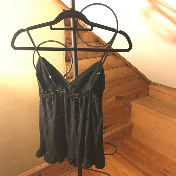 PINK Black Lace Rhinestone Teddy, EUC, XS - Picture 2 of 12